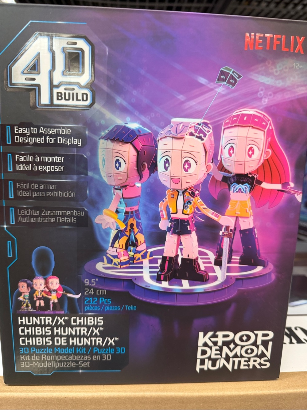 Netflix K-Pop Demon Hunters 3D Chibi Puzzle Set - Pink & Purple